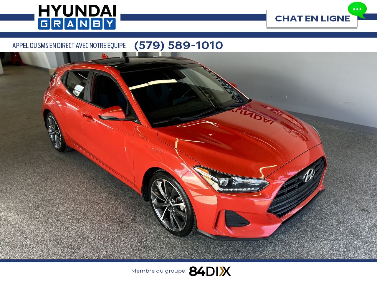 2020 Hyundai Veloster Orange Granby - photo #1