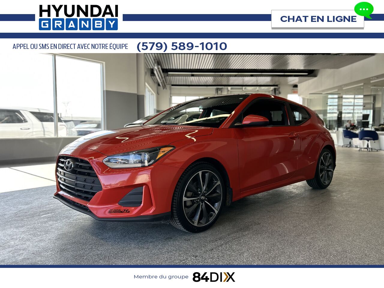 2020 Hyundai Veloster Orange Granby - photo #3