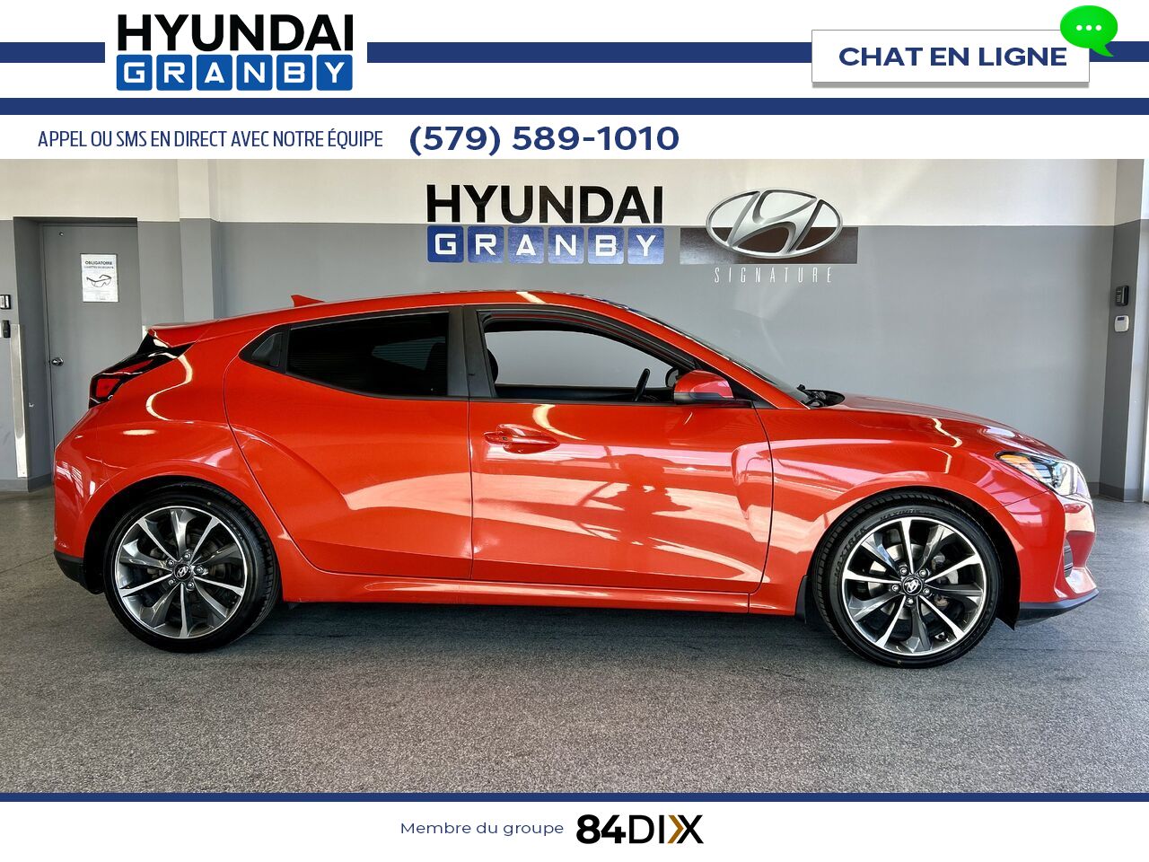 2020 Hyundai Veloster Orange Granby - photo #7
