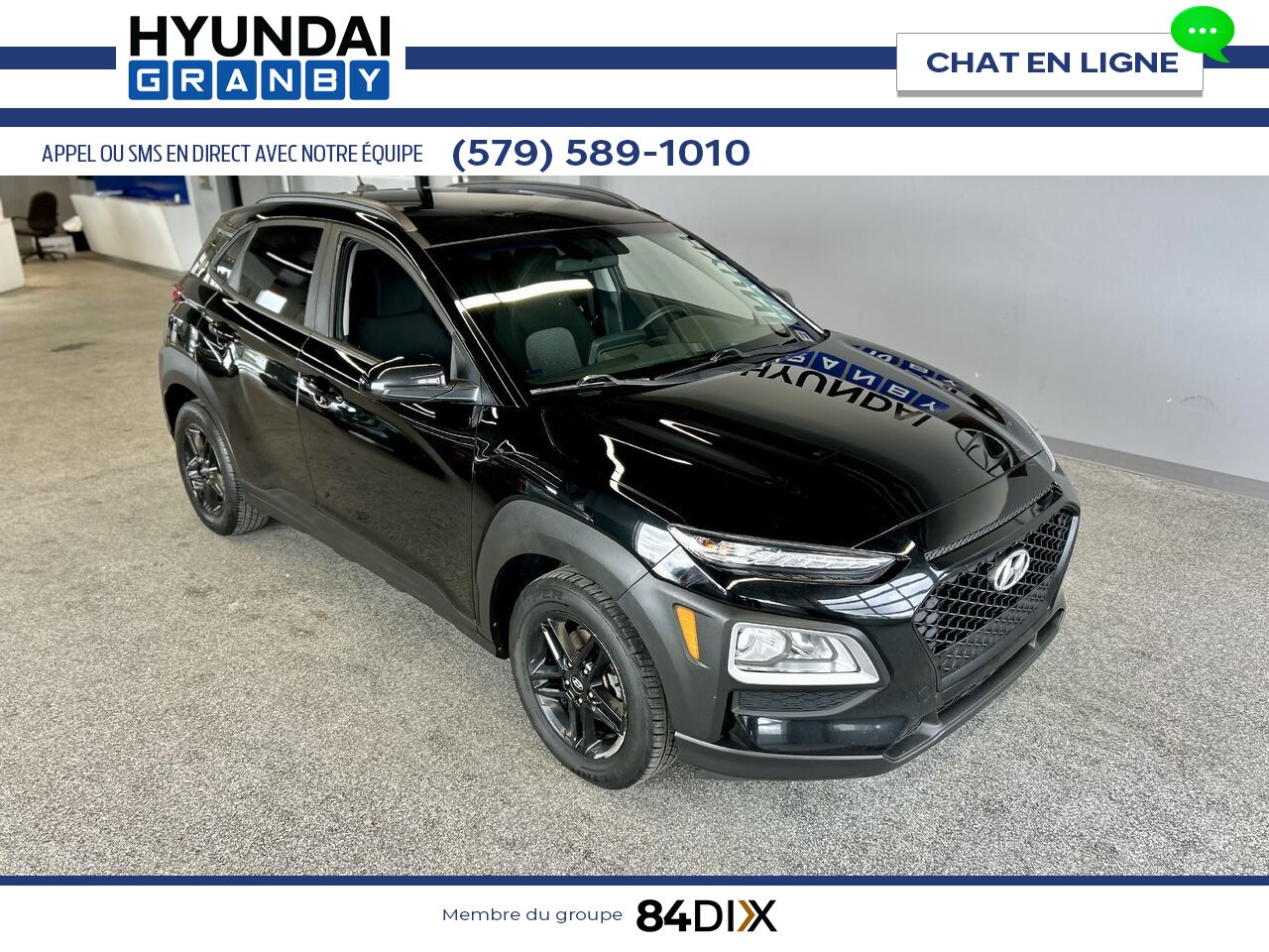 2018 Hyundai Kona Black Granby - photo #1
