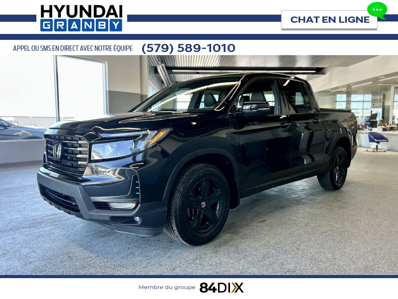 Honda Ridgeline 2022 Noir Granby - photo #3