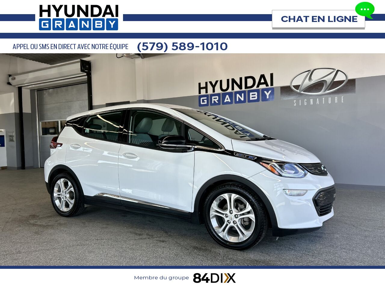 2020 Chevrolet Bolt EV White Granby - photo #0