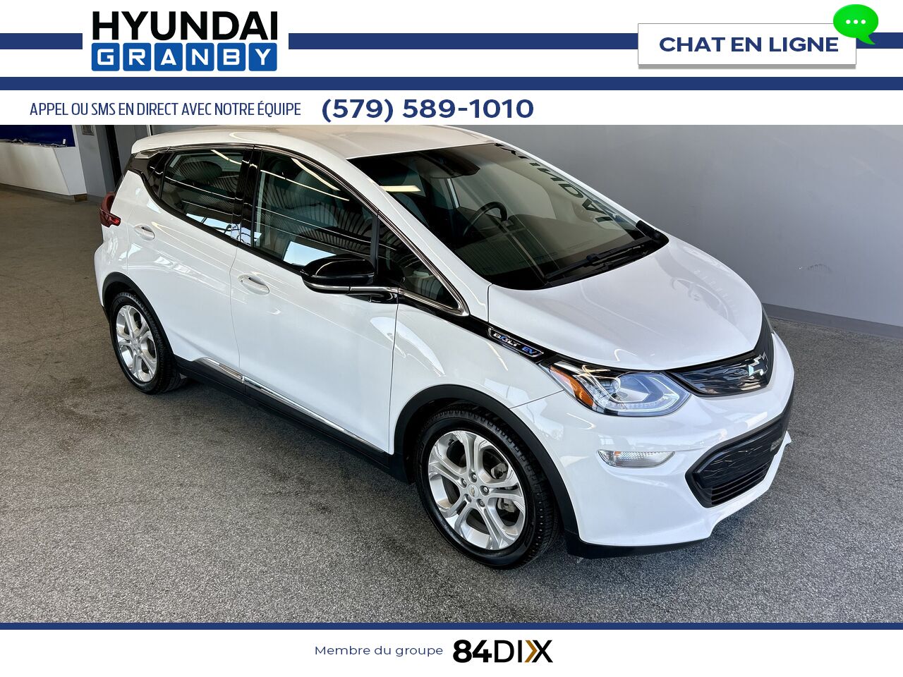 2020 Chevrolet Bolt EV White Granby - photo #1