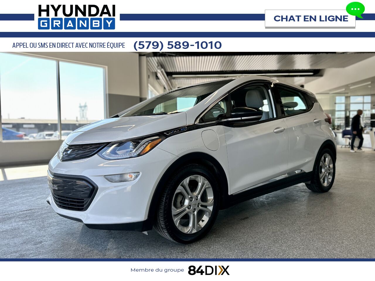 2020 Chevrolet Bolt EV White Granby - photo #3