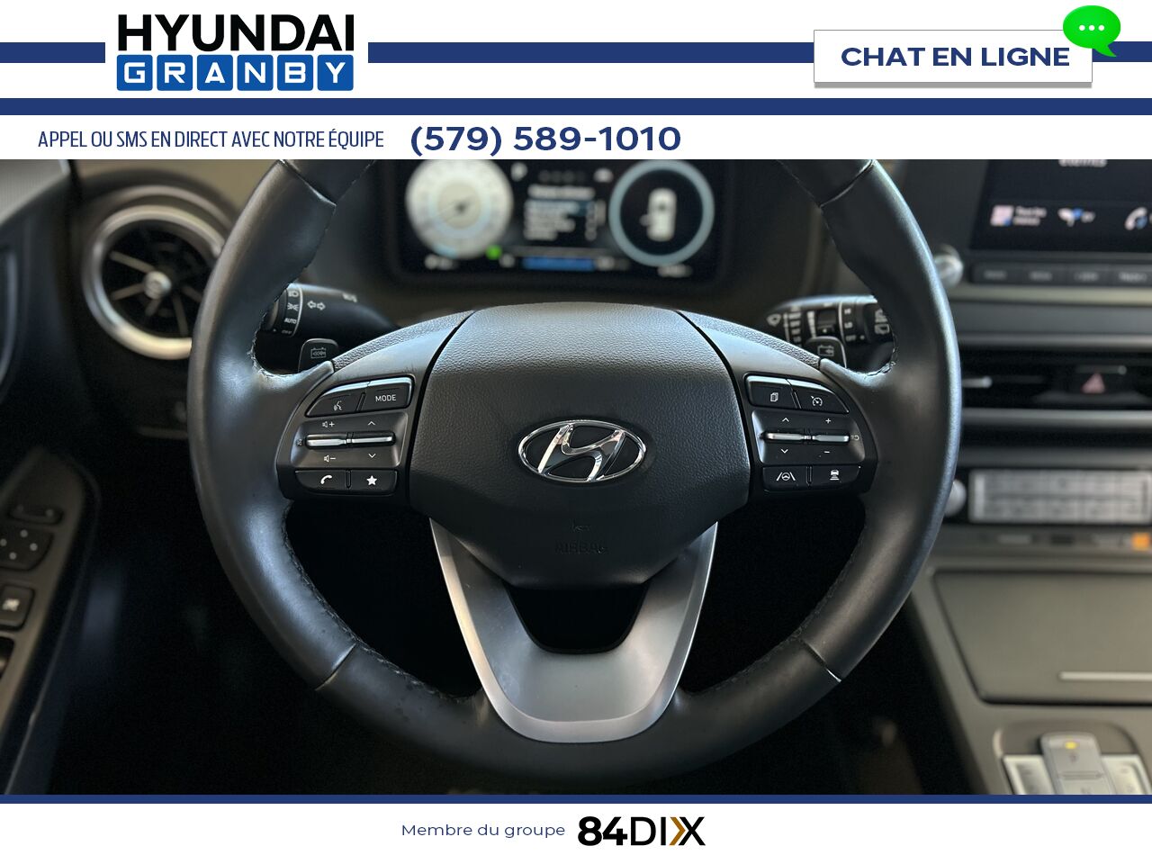 Hyundai Kona &eacute;lectrique 2022 Bleu Granby - photo #10