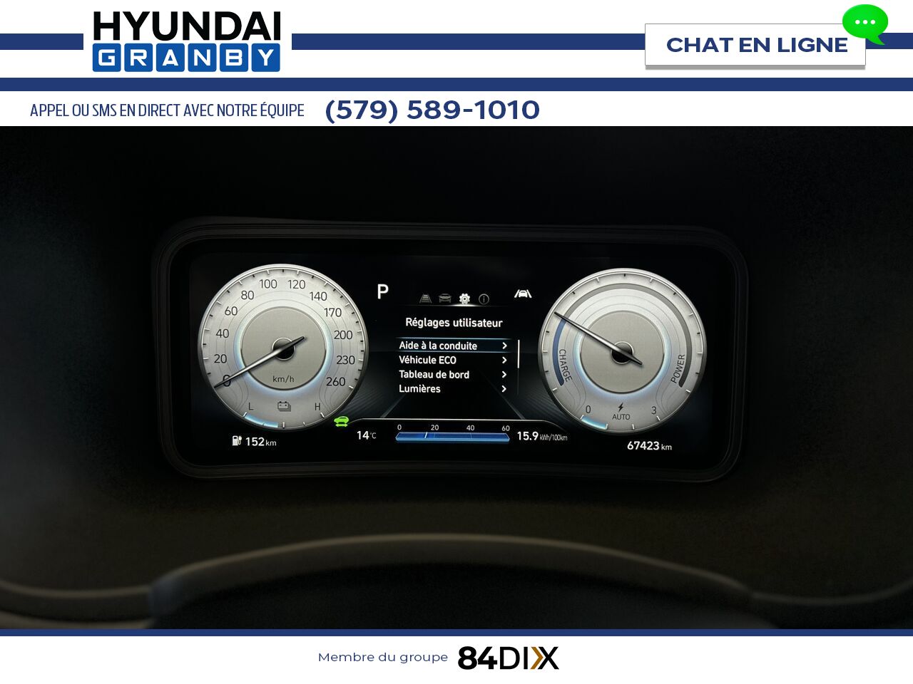 Hyundai Kona &eacute;lectrique 2022 Bleu Granby - photo #11