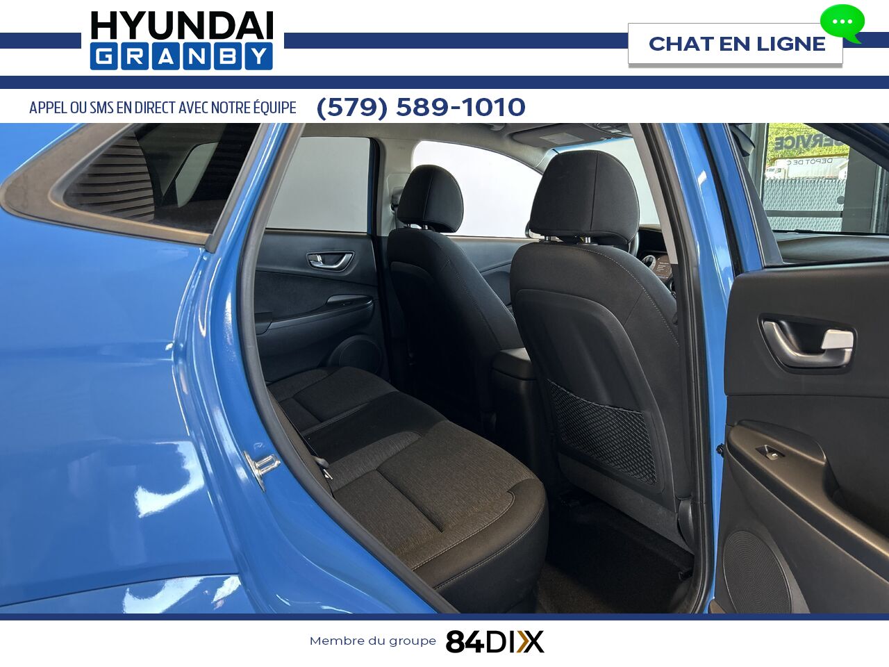 Hyundai Kona &eacute;lectrique 2022 Bleu Granby - photo #19