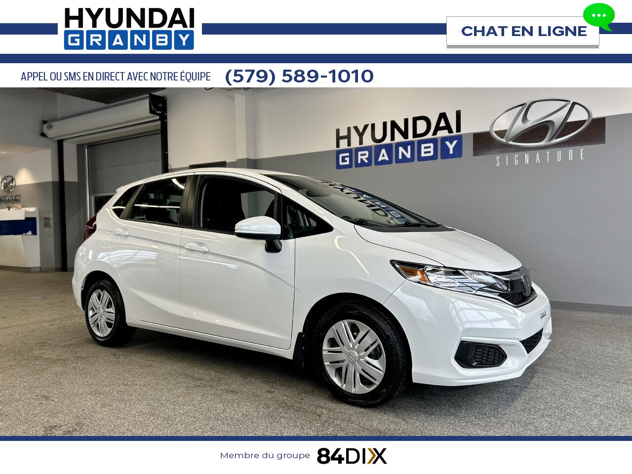 Honda Fit 2019 Blanc Granby - photo #0