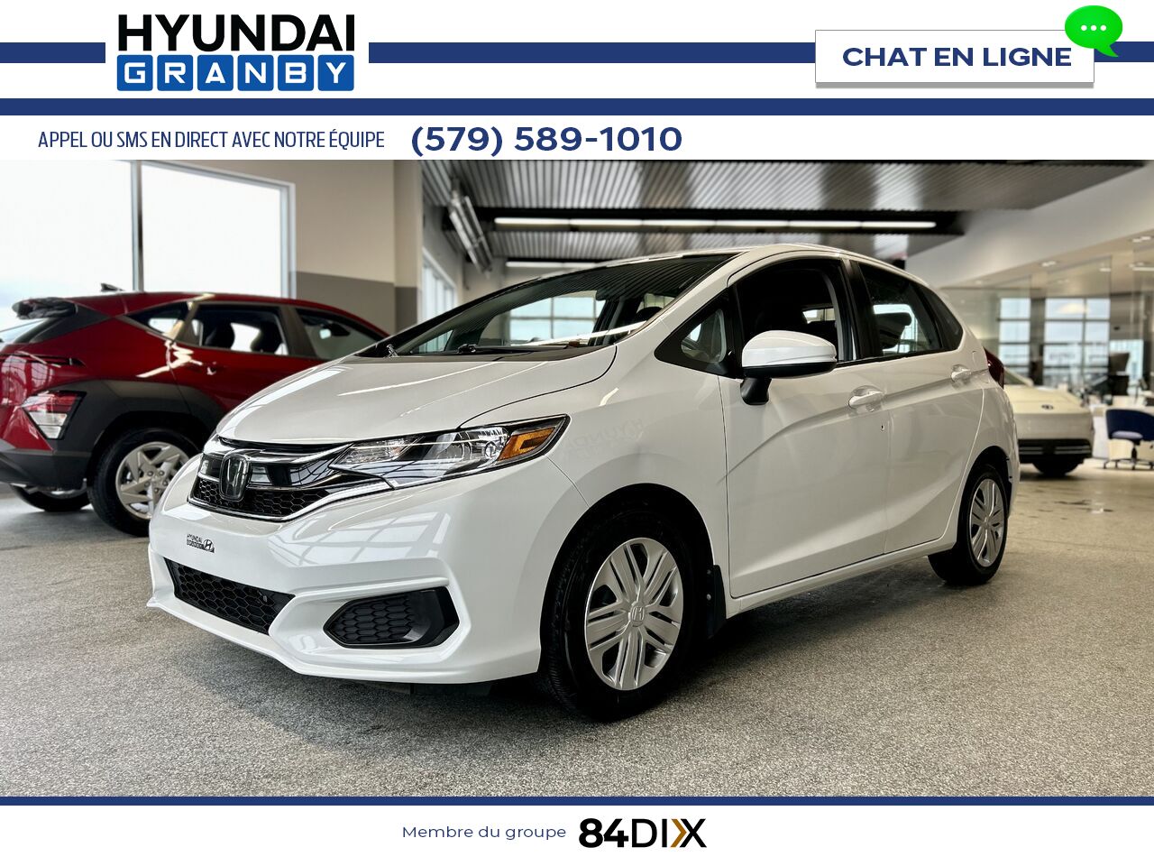 Honda Fit 2019 Blanc Granby - photo #3