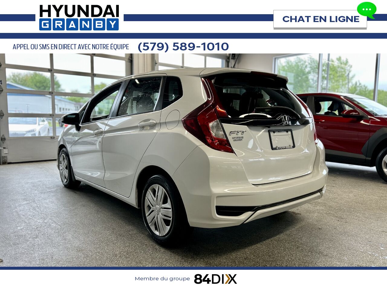 Honda Fit 2019 Blanc Granby - photo #4