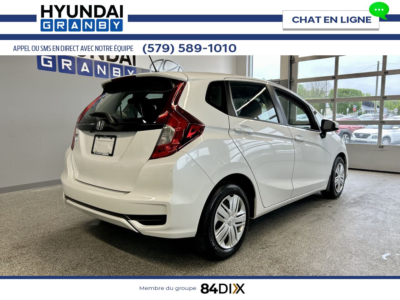 Honda Fit 2019 Blanc Granby - photo #6