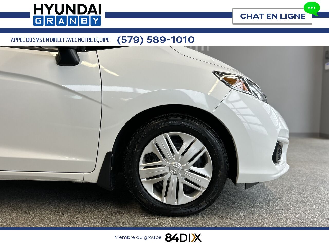 Honda Fit 2019 Blanc Granby - photo #7