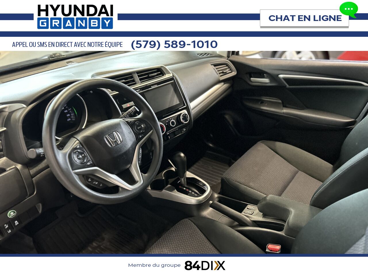 Honda Fit 2019 Blanc Granby - photo #8