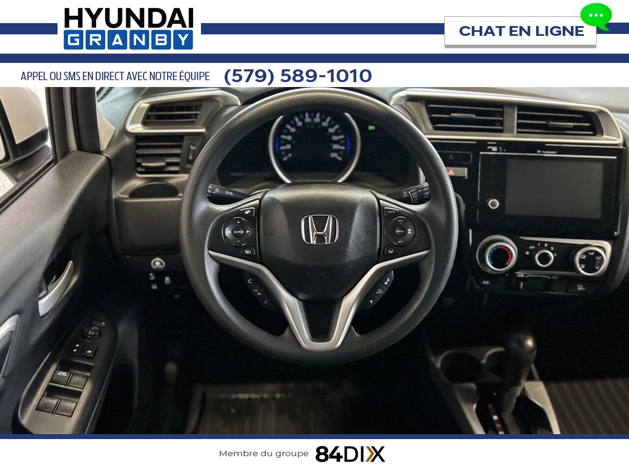 Honda Fit 2019 Blanc Granby - photo #9