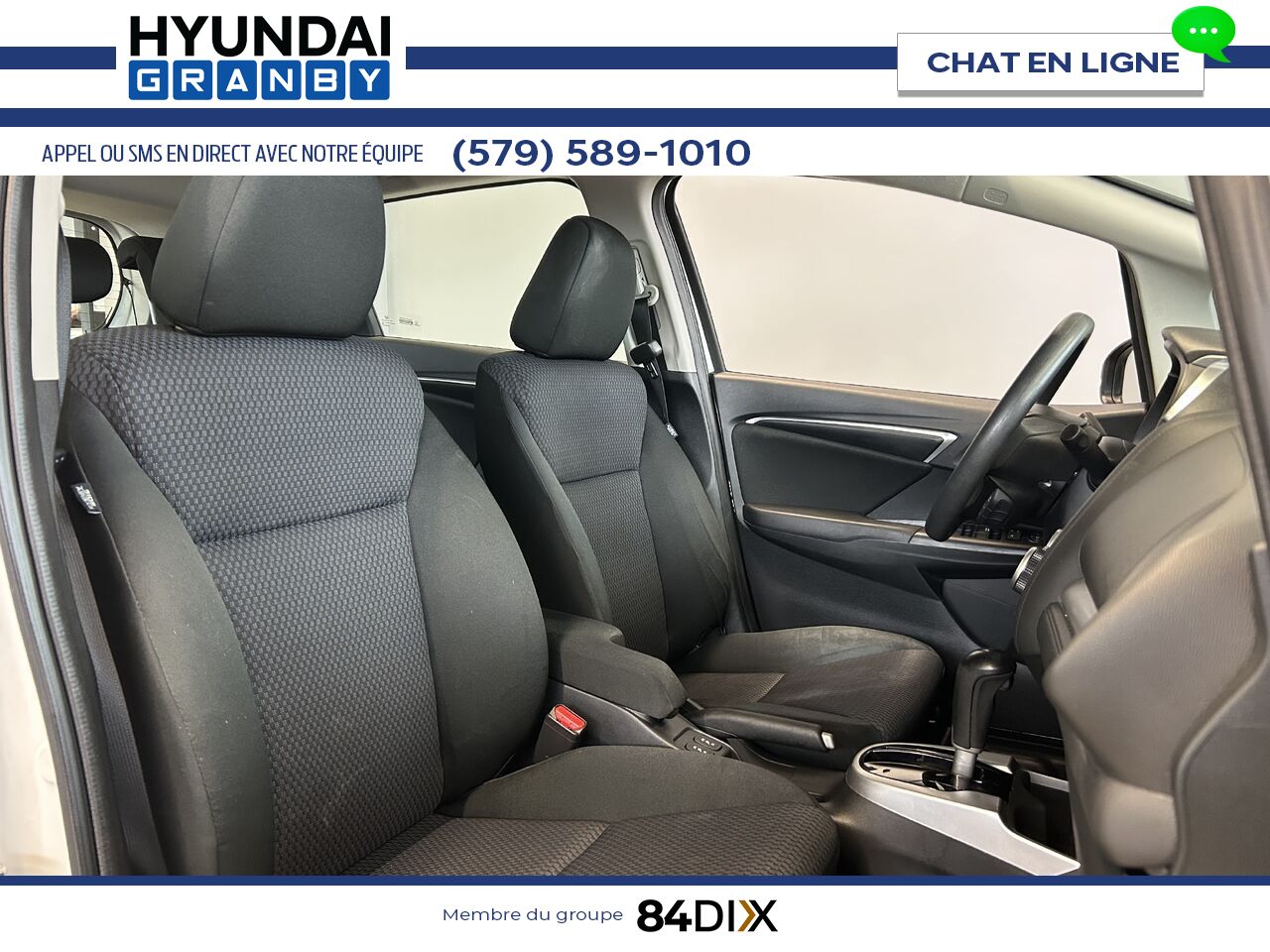 Honda Fit 2019 Blanc Granby - photo #16