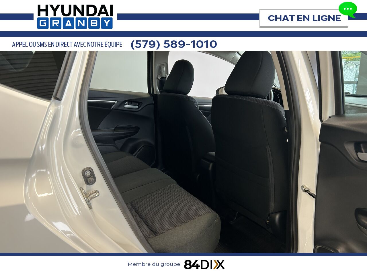 Honda Fit 2019 Blanc Granby - photo #17