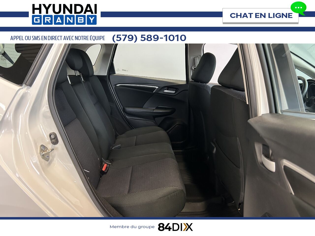 Honda Fit 2019 Blanc Granby - photo #18