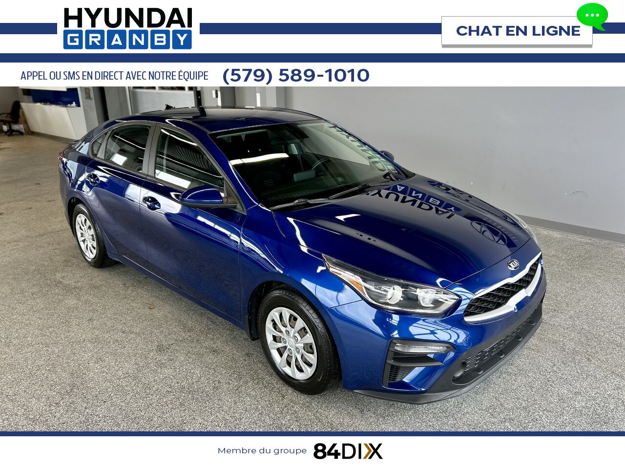 Kia Forte 2021 Bleu Granby - photo #1