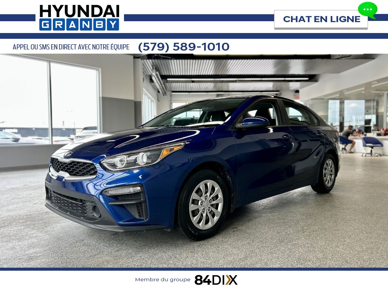 Kia Forte 2021 Bleu Granby - photo #3