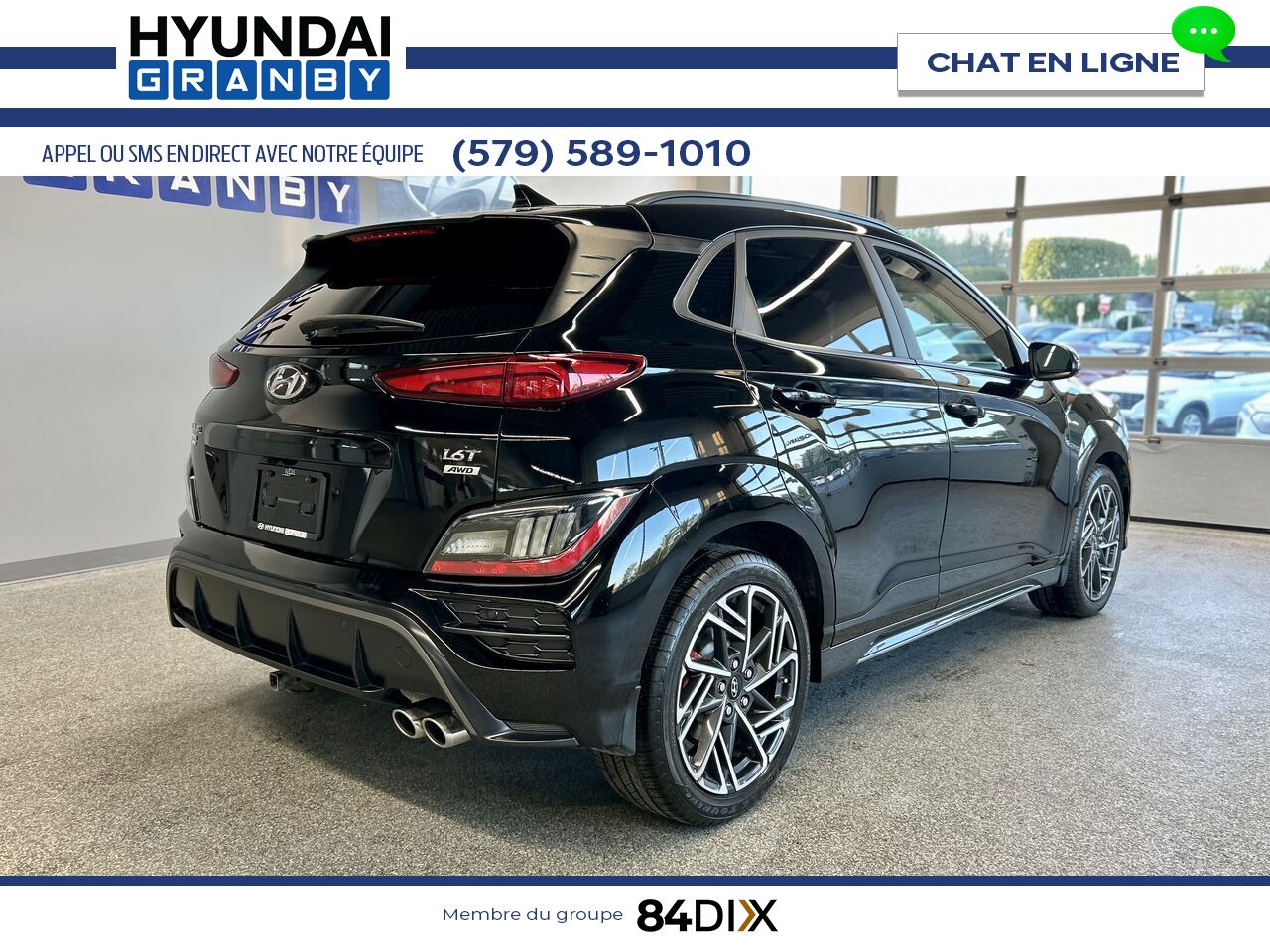 Hyundai Kona 2022 Noir Granby - photo #6