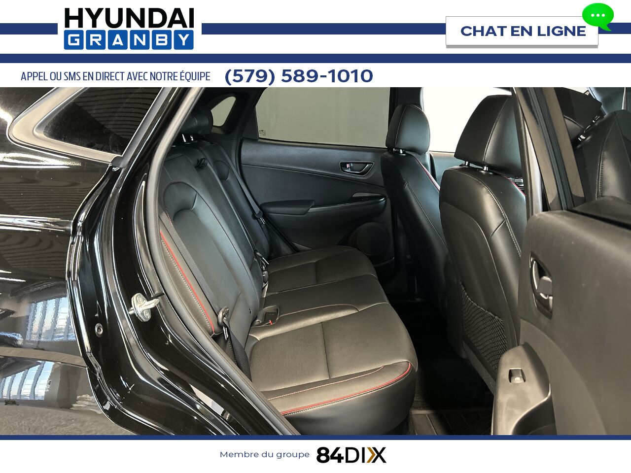 Hyundai Kona 2022 Noir Granby - photo #25