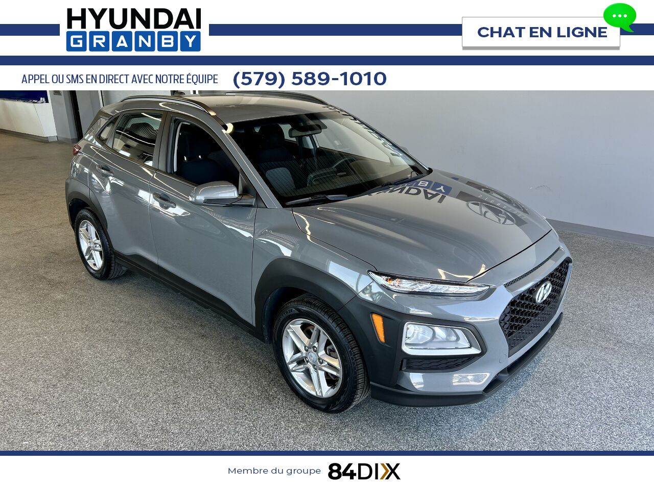 Hyundai Kona 2021 Gris Granby - photo #1