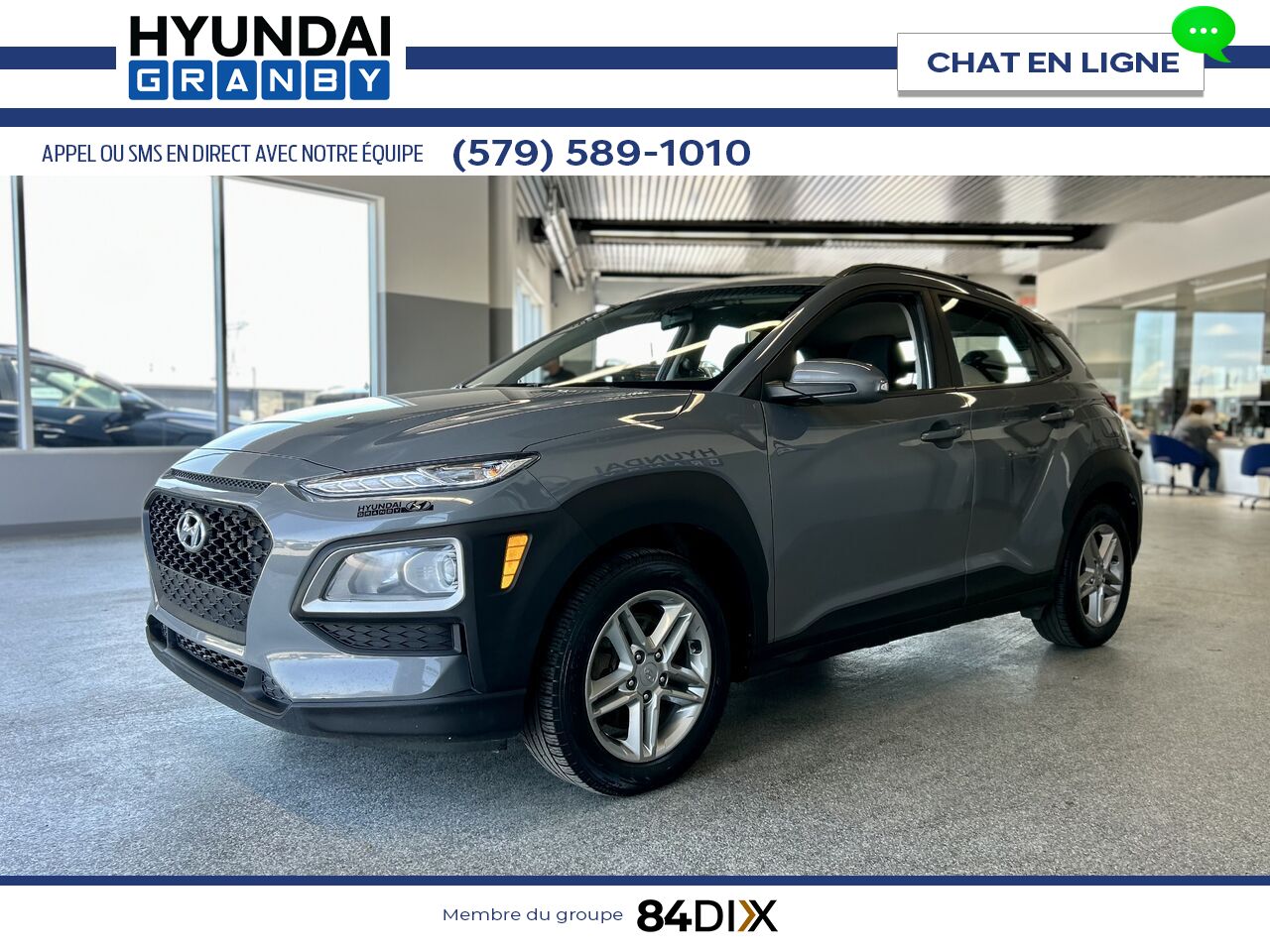 Hyundai Kona 2021 Gris Granby - photo #3