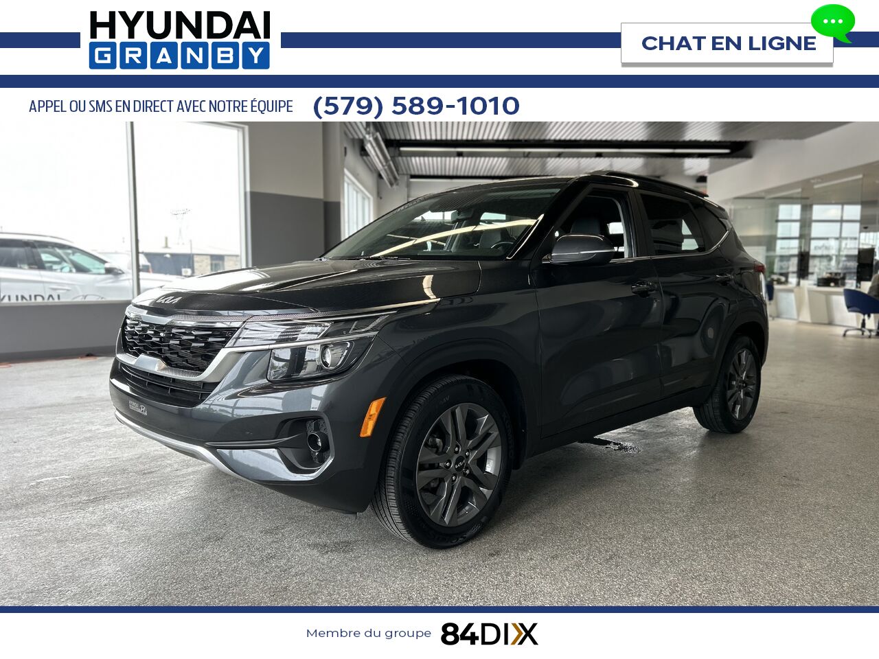 Kia Seltos 2023 Gris Granby - photo #3