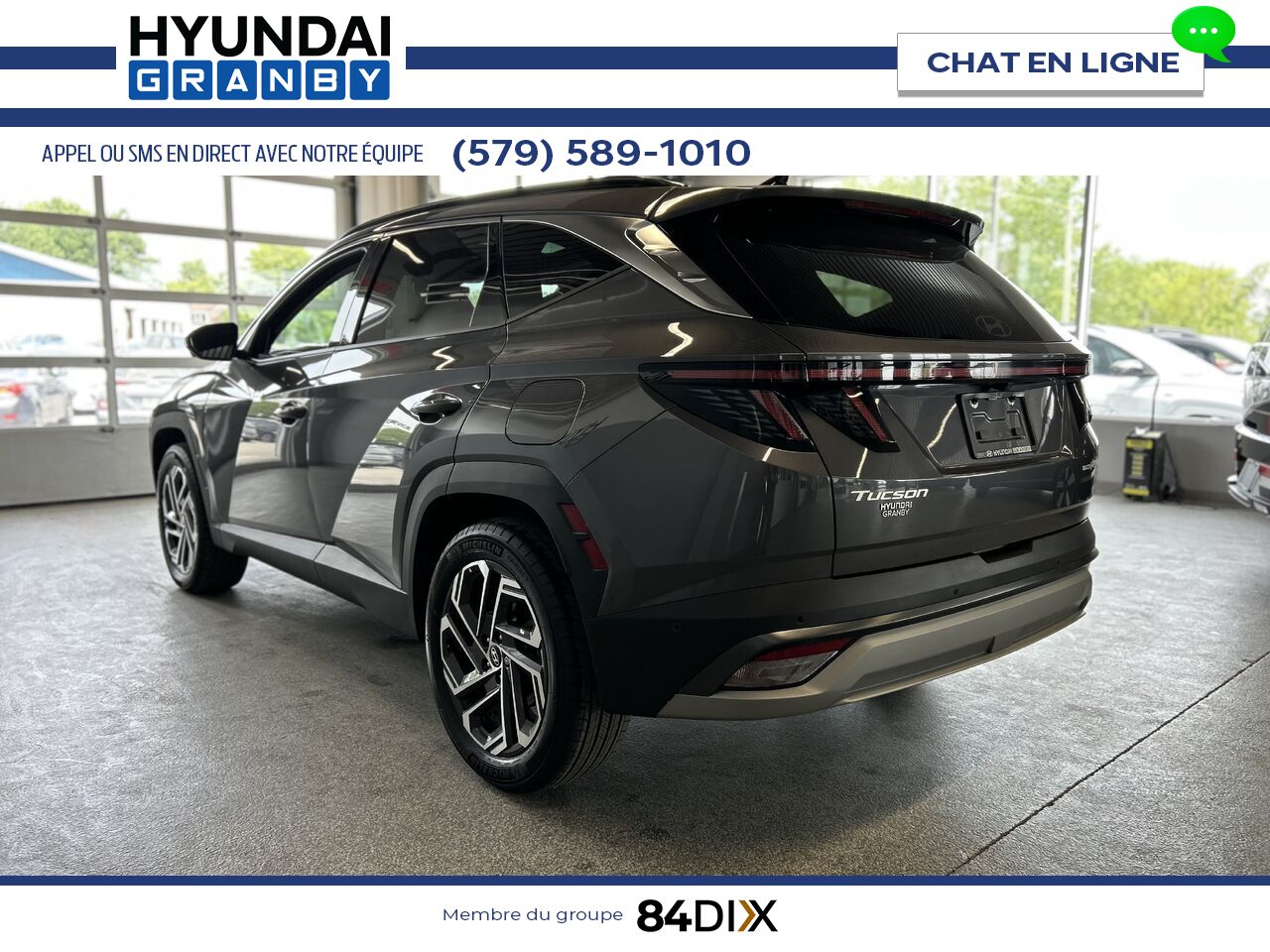 Hyundai Tucson hybride rechargeable 2025 Gris Granby - photo #3
