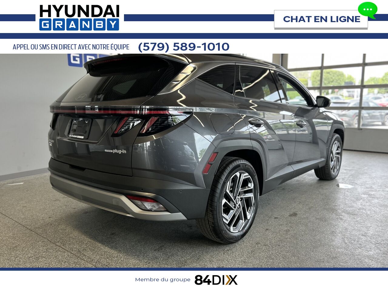 Hyundai Tucson hybride rechargeable 2025 Gris Granby - photo #5
