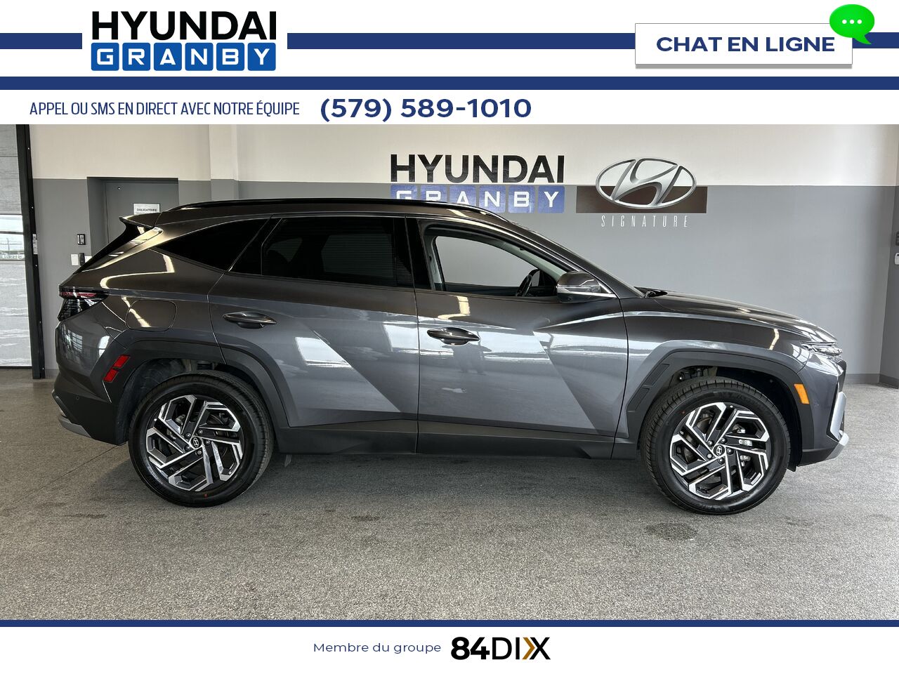 Hyundai Tucson hybride rechargeable 2025 Gris Granby - photo #6