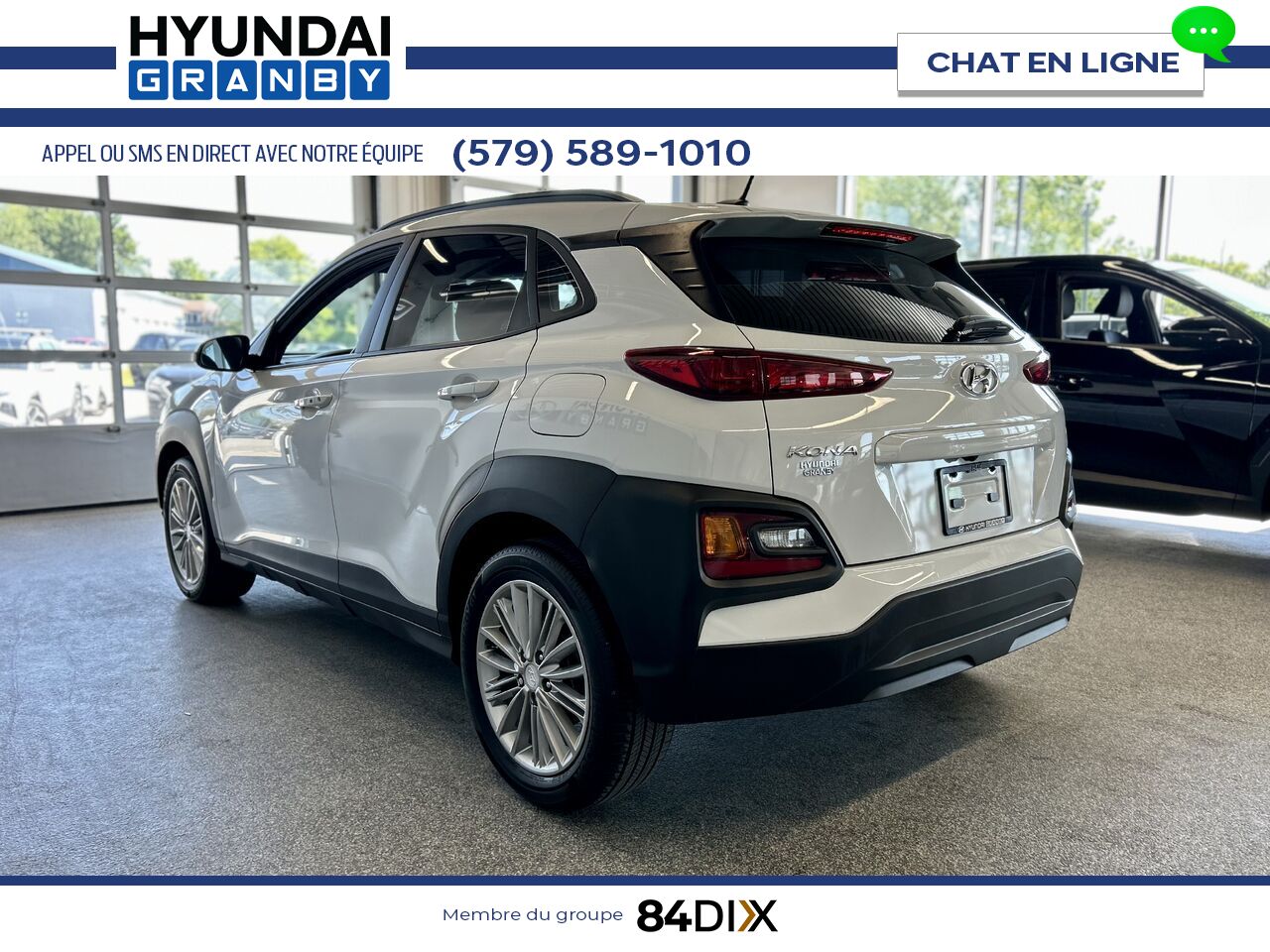 Hyundai Kona 2019 Blanc Granby - photo #4