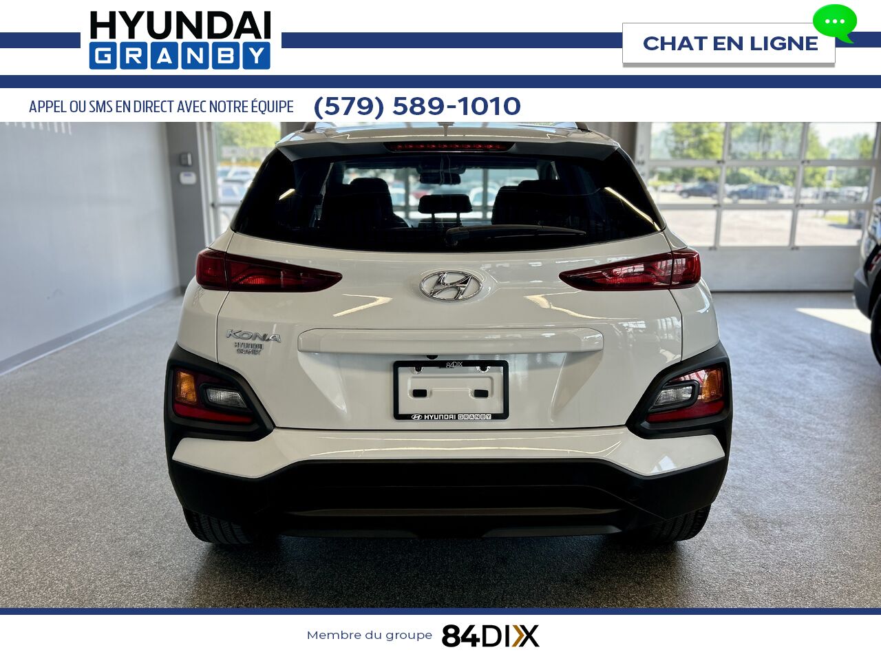 Hyundai Kona 2019 Blanc Granby - photo #5
