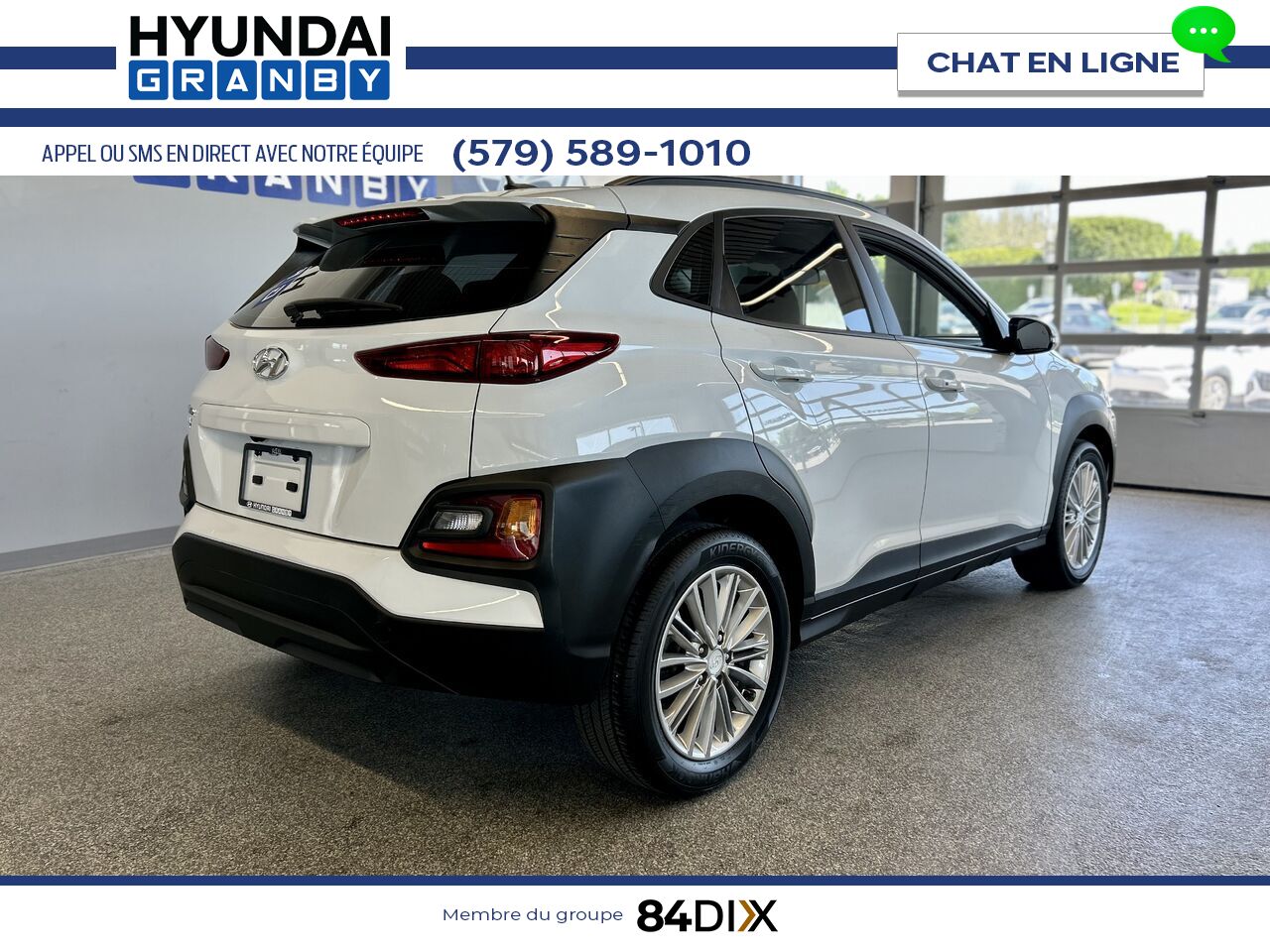 Hyundai Kona 2019 Blanc Granby - photo #6