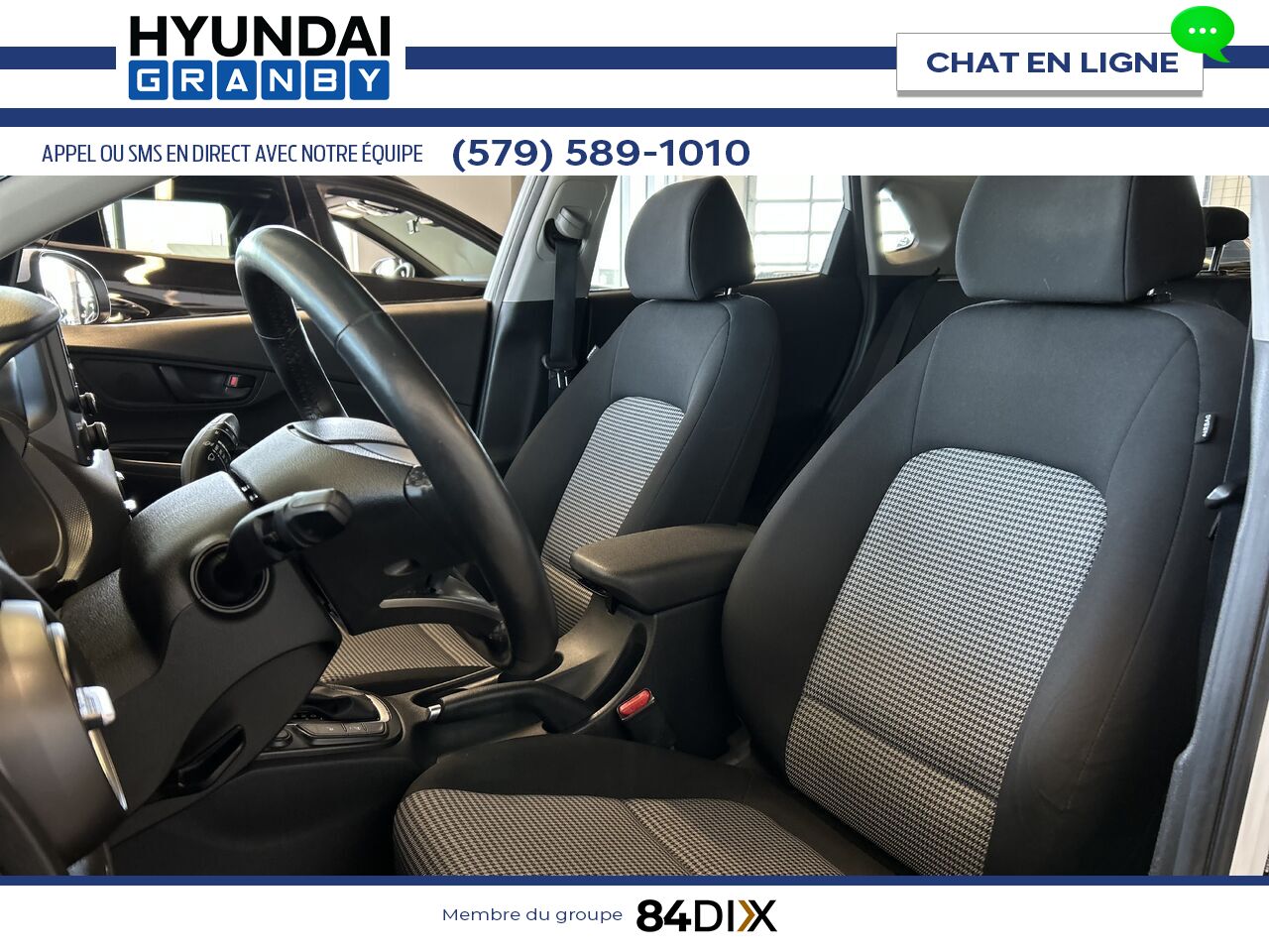 Hyundai Kona 2019 Blanc Granby - photo #9