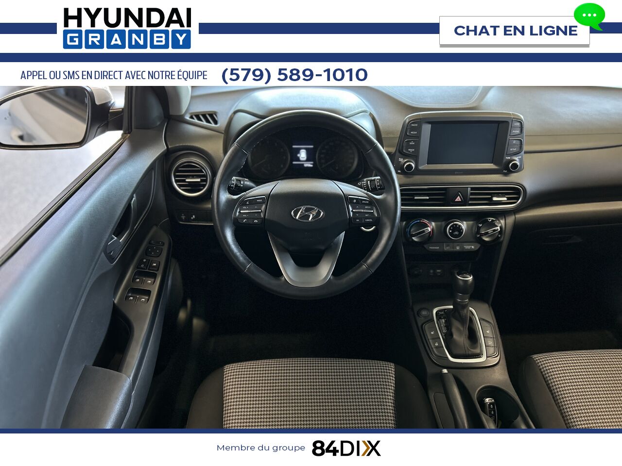 Hyundai Kona 2019 Blanc Granby - photo #10