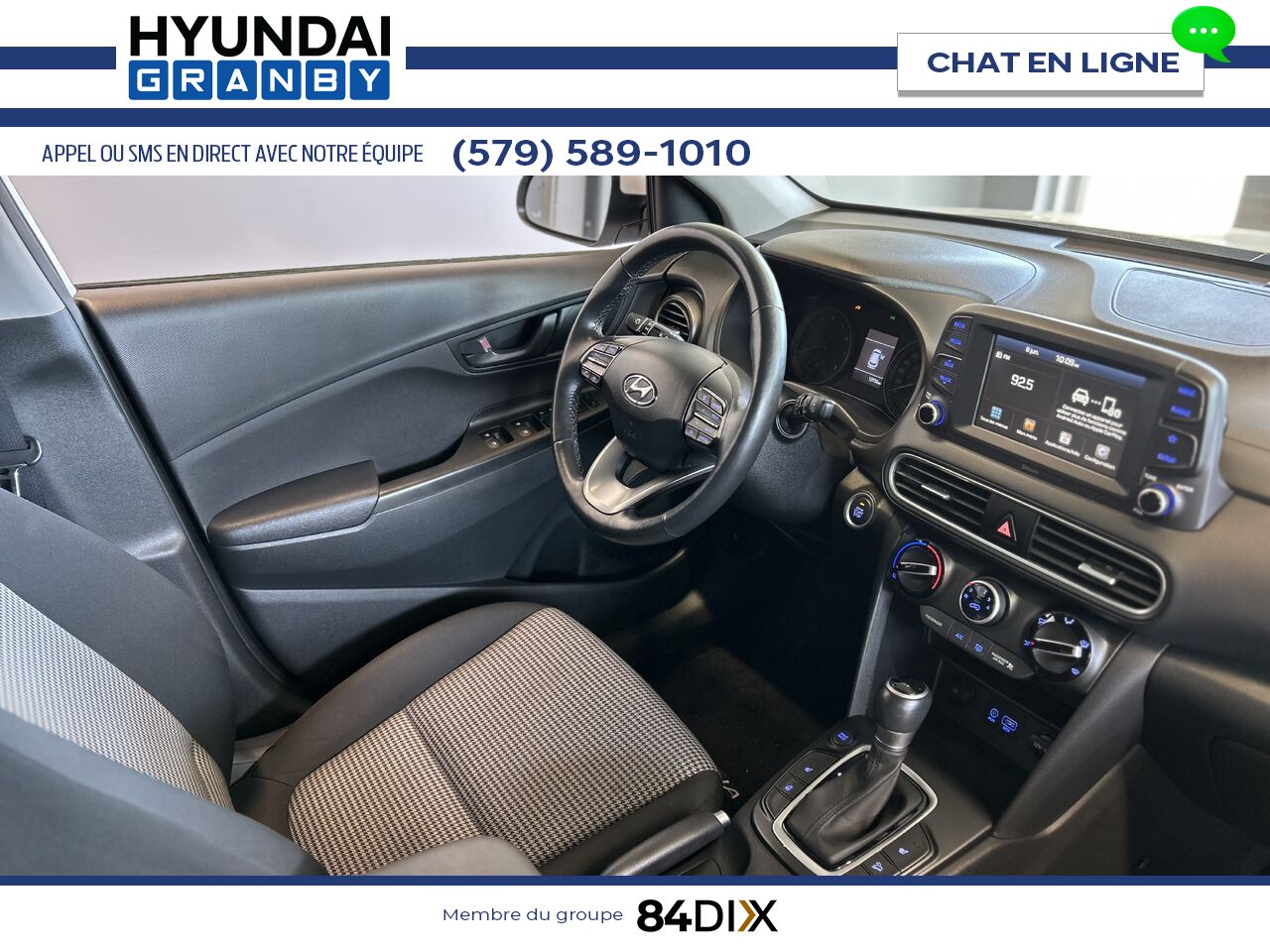 Hyundai Kona 2019 Blanc Granby - photo #19