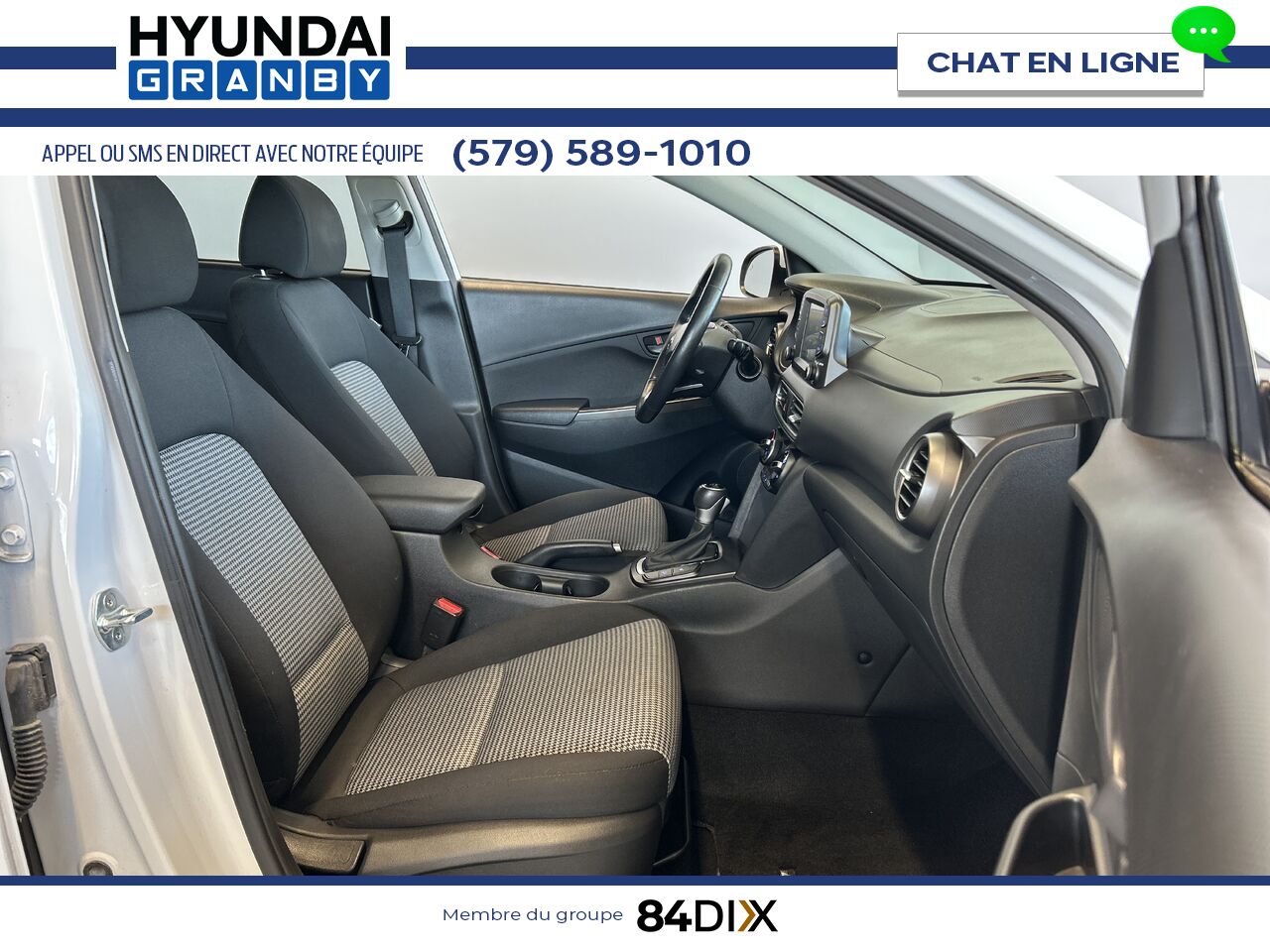 Hyundai Kona 2019 Blanc Granby - photo #20