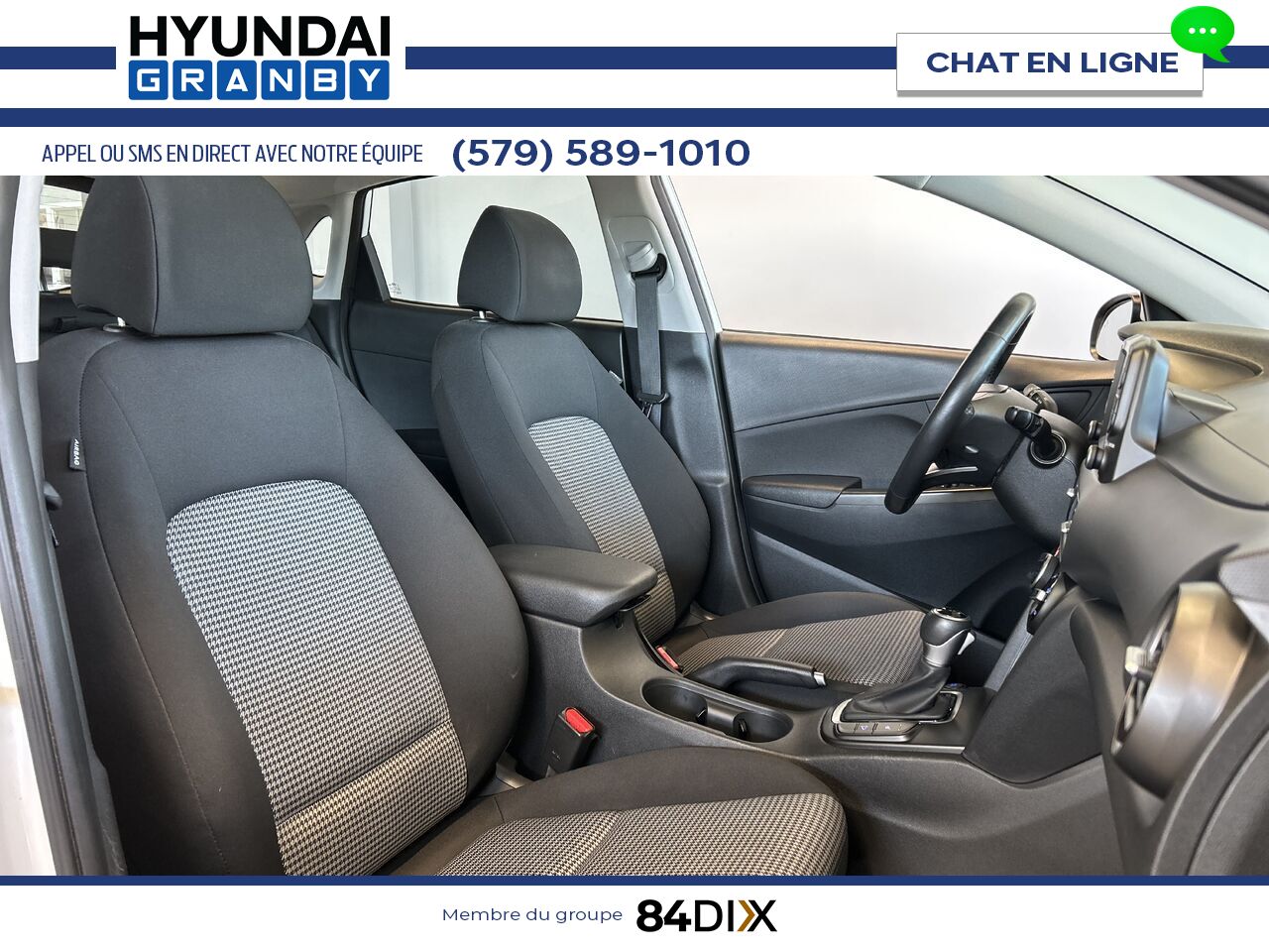 Hyundai Kona 2019 Blanc Granby - photo #21