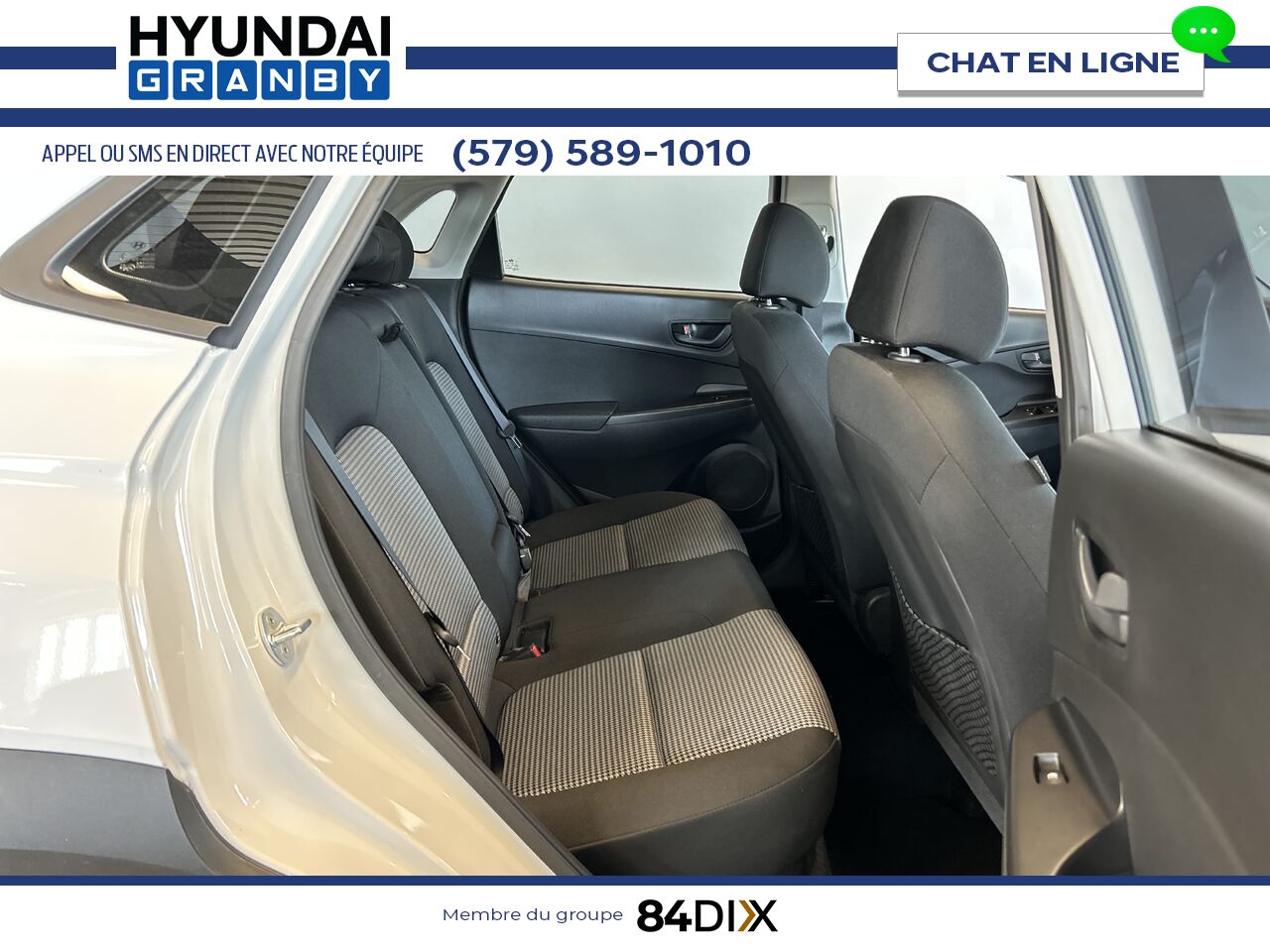 Hyundai Kona 2019 Blanc Granby - photo #23