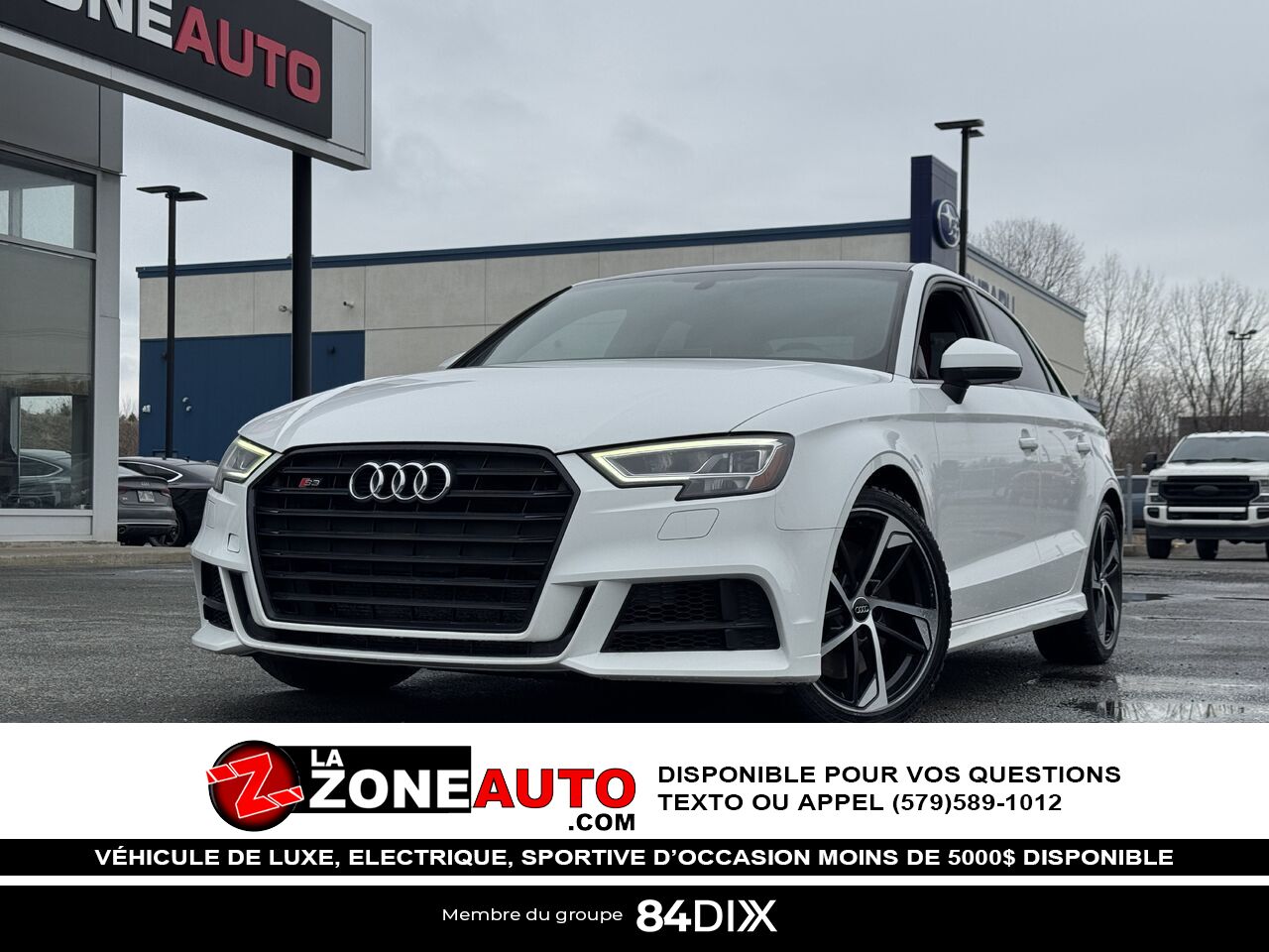 Audi S3 2019 Blanc Granby - photo #0