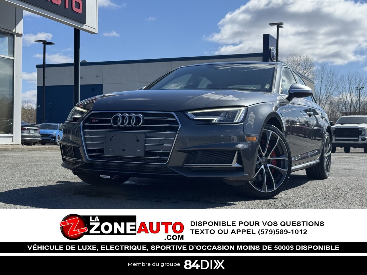 Audi S4 Progressiv 2018 Gris Granby - photo #0