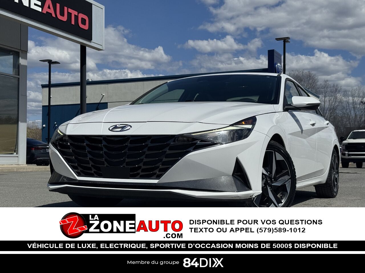 2023 Hyundai Elantra Hybrid White Granby - photo #0
