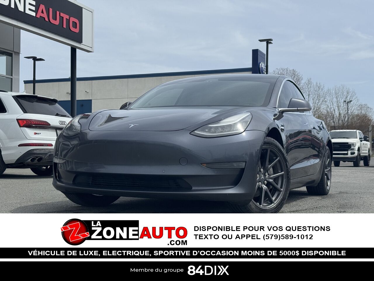 Tesla Model 3 SR+ 2019 Gris Granby - photo #0