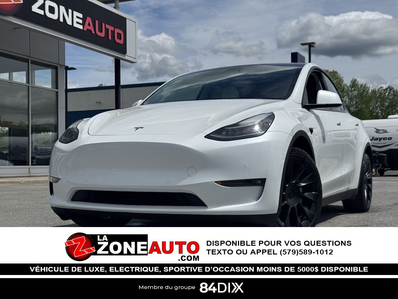Tesla Model Y Long Range Dual Motor 2022 Blanc Granby - photo #0