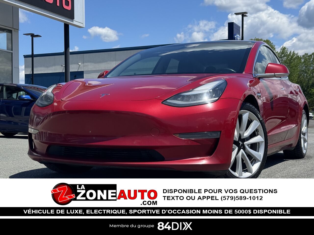 Tesla Model 3 Long Range AWD 2018 Rouge Granby - photo #0