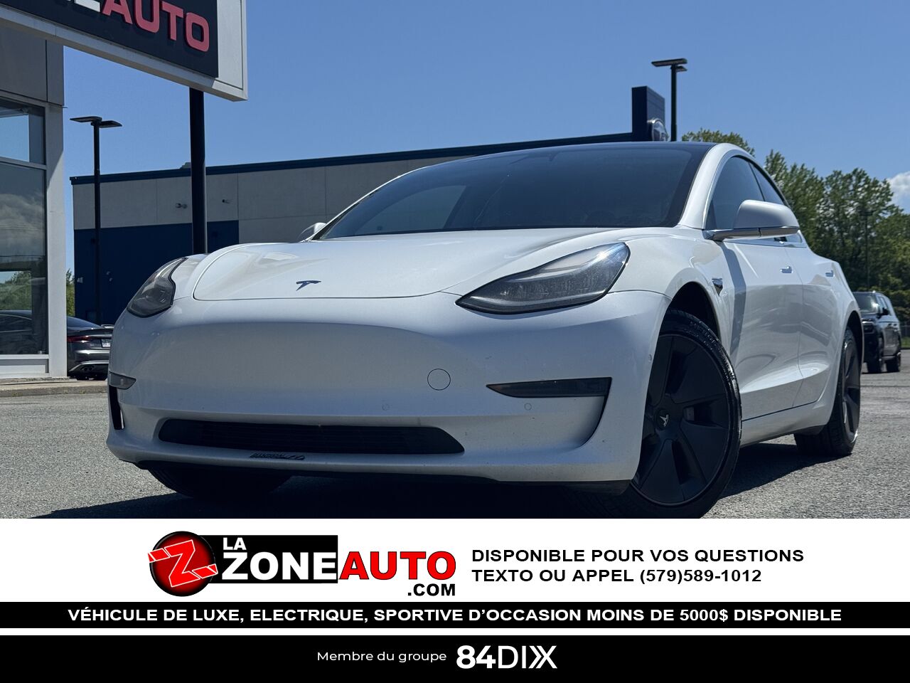 Tesla Model 3 SR+ 2020 Blanc Granby - photo #0