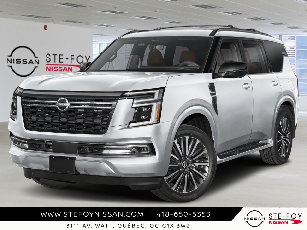 NISSAN Armada 2026 Blanc Everest nacr&eacute; triple couche Ste-Foy - photo #0