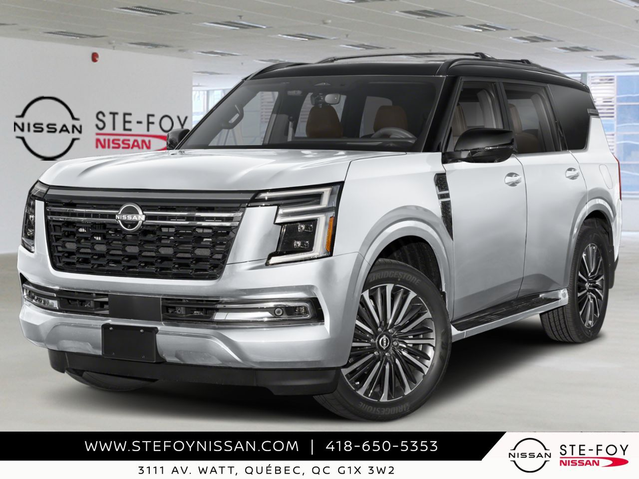 NISSAN Armada 2026 Noir intense/Blanc Everest triple couche Ste-Foy - photo #0