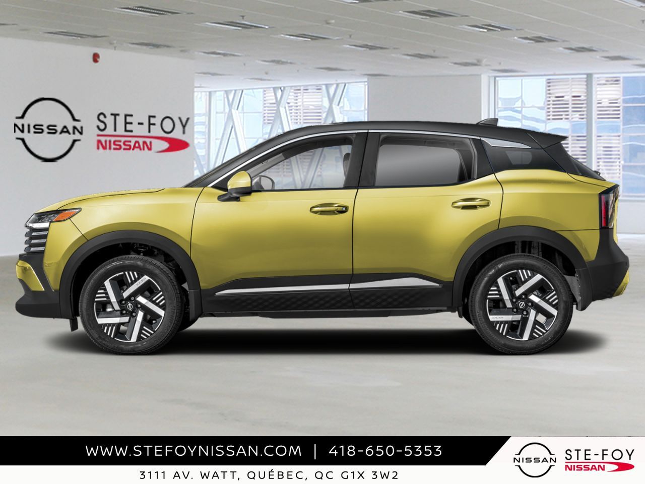 NISSAN Kicks 2026 Jaune yuzu m&eacute;tallis&eacute;/Noir intense Ste-Foy - photo #2